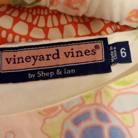 Ladies vineyard Vines Pink's purples greens preppy fun dress size 6 - Picture 2 of 11